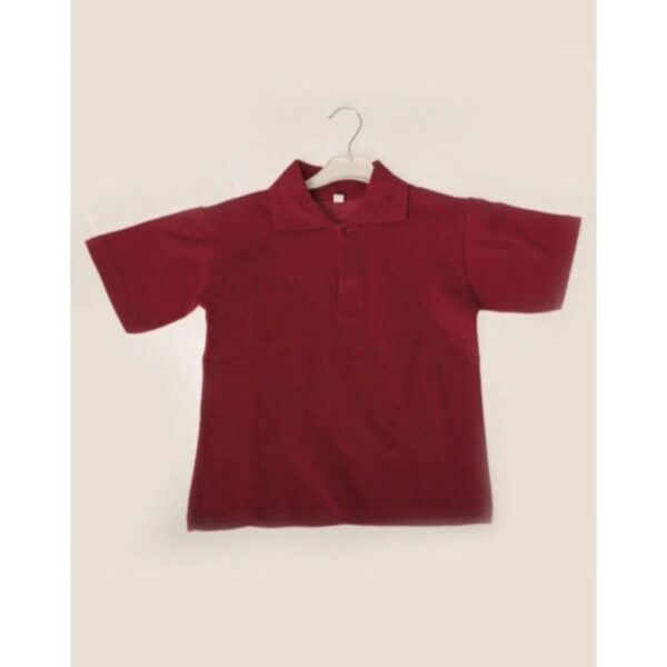 Unisex Polo Yaka Okul T-shirt Kısa Kol