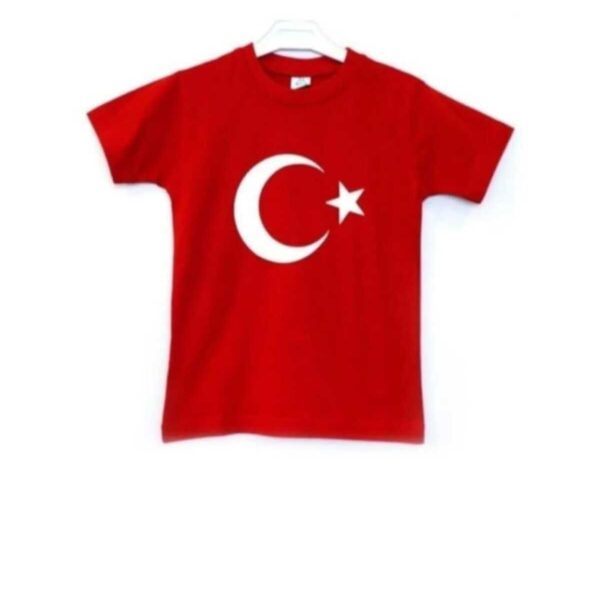 UNİSEX 29 EKİM 23 NİSAN 10 KASIM  KISA KOLLU PENYE AYYILDIZ TİŞÖRT.