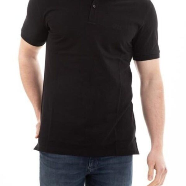 Unisex Siyah Polo Yaka Okul Tişörtü