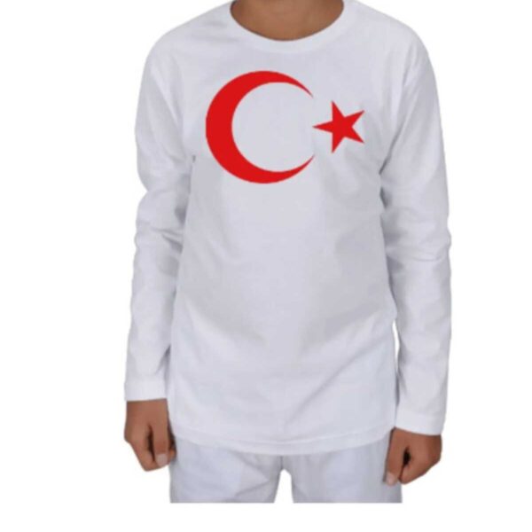 UNİSEX 29 EKİM 23 NİSAN 10 KASIM  UZUN KOLLU PENYE AYYILDIZ TİŞÖRT
