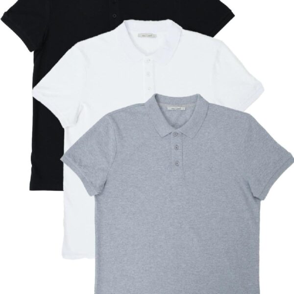 Polo Yaka 3'lü T-shirt