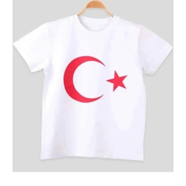 UNİSEX 29 EKİM 23 NİSAN 10 KASIM  KISA KOLLU PENYE AYYILDIZ TİŞÖRT.